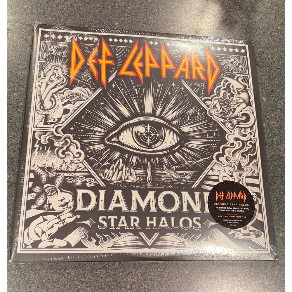 Def Leppard album Diamond Star Halos on vinyl record